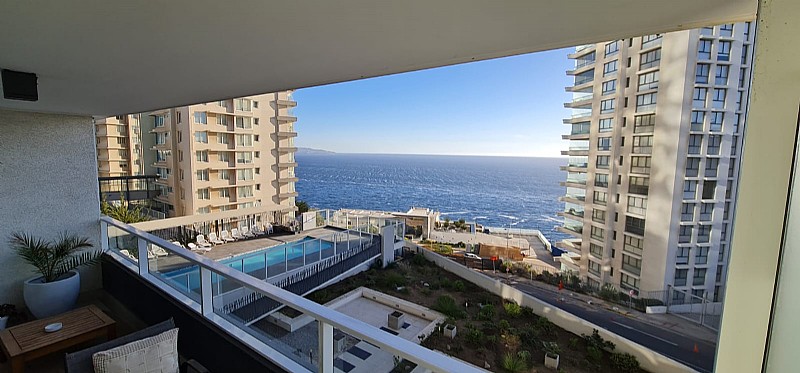 SE VENDE DPTO 1D1B VISTA AL MAR, REACA NORTE